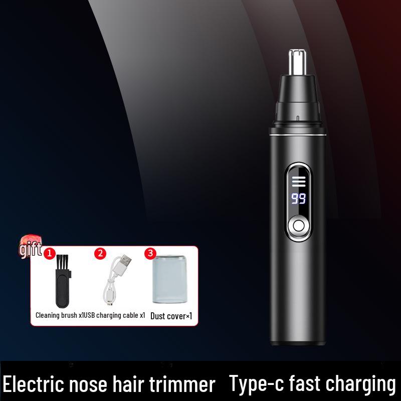 

Перезаряжаемый электрический триммер для волос в носу для мужчин с насадкой-ножницами