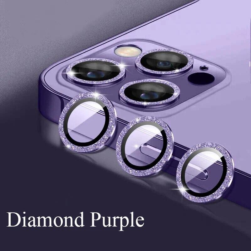 Linse Metal Ring Protector Glass For iPhone 11 12 13 14 15 Pro Max Mini Kamera Linsebeskyttelse For iPhone 14/15 Plus Kamera Film