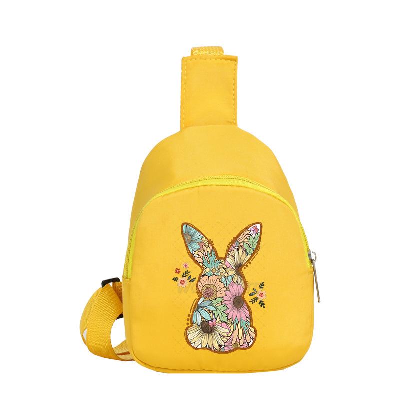 Easter Printed Shoulder Bag Men's and Women's Versatile Casual Children's Breast Bag Crossbody Bag