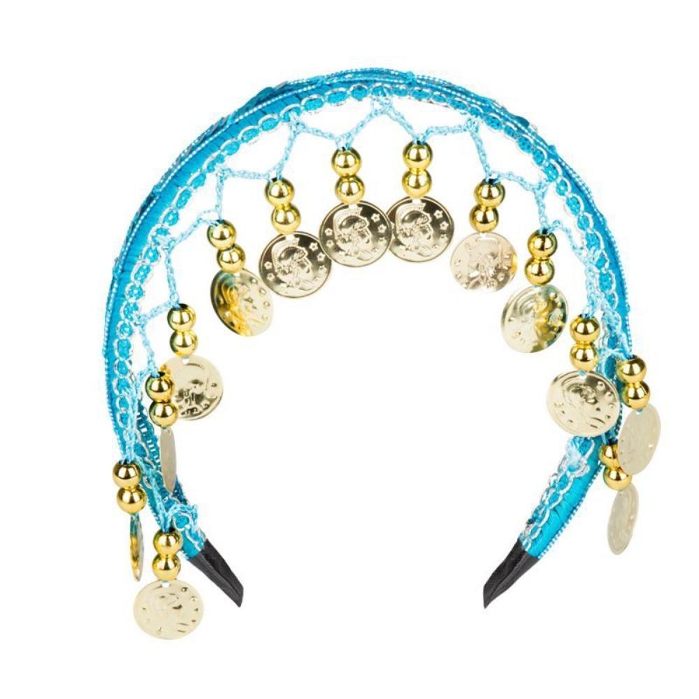 

Plastic Hair Hoop Ethnic Headband Fashion Head Chain Girls синий