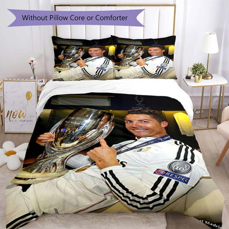 Cristiano Ronaldo Bedding Set Breathable Duvet Cover With Pillowcases Home Decoration Birthday Gift