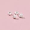 S999 Sterling Silver Retro Fish Wheel Beads for DIY Jewelry