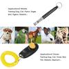 New Pet Dog Training Adjustable Whistle Ultrasonic Dog Whistle with Keychain for Dog Pet Clicker