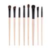5/8-Piece Eye Brush Set: Pony Hair Blending, Luminous Wood Handle, Slanted Eyebrow, Eyeshadow, Concealer Brushes