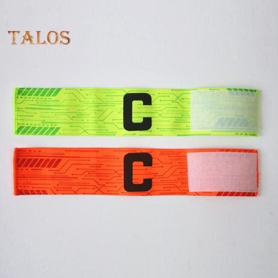 Soccer Captain Armband with Adjustable Fastener Tape Vibrant Color Football Arm Band Elastic Captain Arm Band Team Accessories