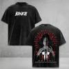 BLEACH Unohana Retsu Printed Tee Men Women Washed Cotton T-shirts Manga Vintage T Shirt Harajuku Unisex Short Sleeve Tshirt