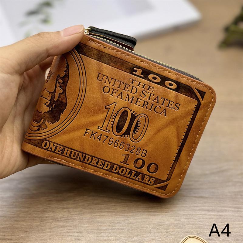 

Мужской деловой кошелек Мужские кошельки с рисунком 100 долларов США кошелек мужской кожаный валет держатель для фотокарт кошелек большой вместимости