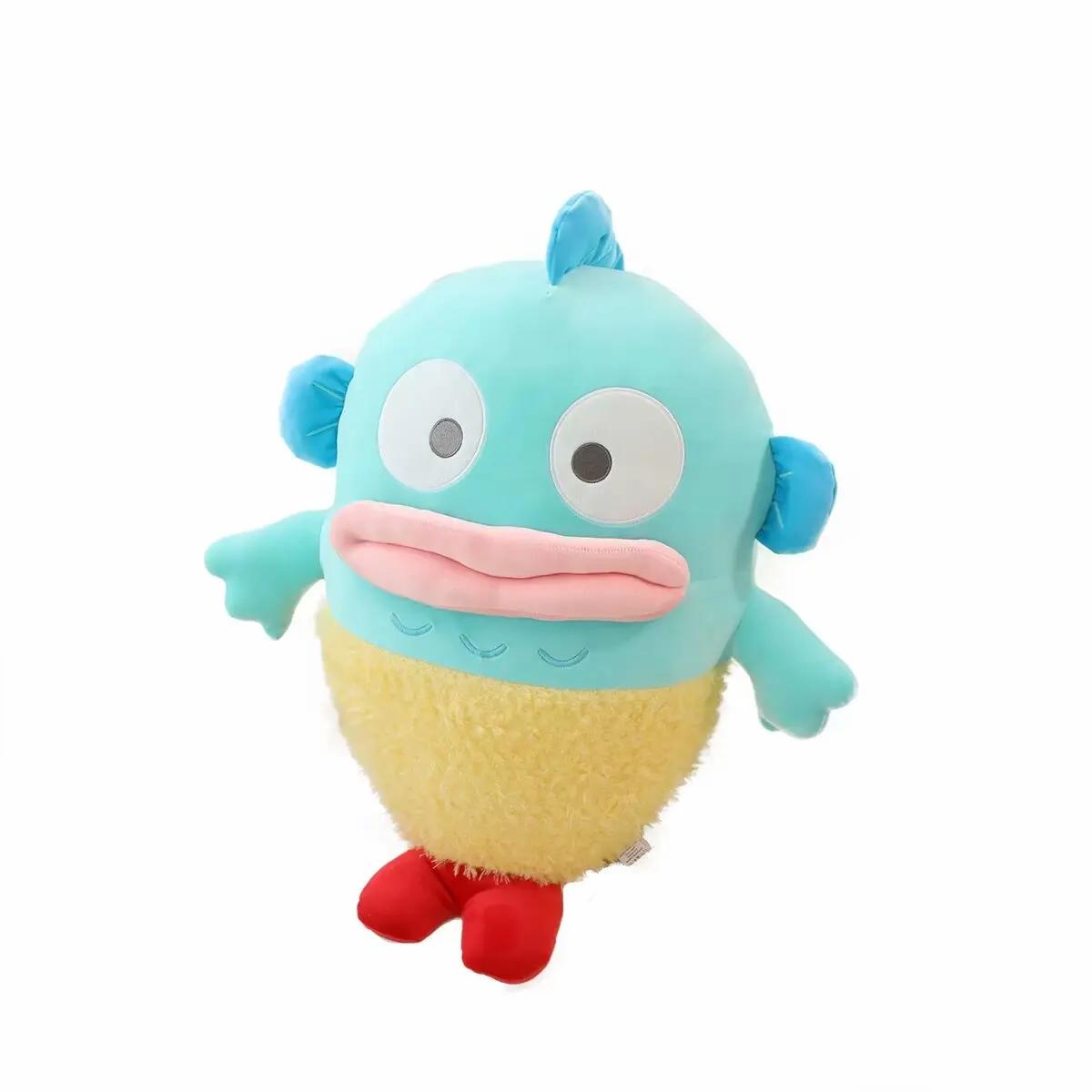 

Non-Toxic Funny Tempura Hangyodon Plush Toy Lovely Japanese Style Food Anime Plushies Throw Pillow Cuddly Doll Xmas Gifts Children 40x25cm