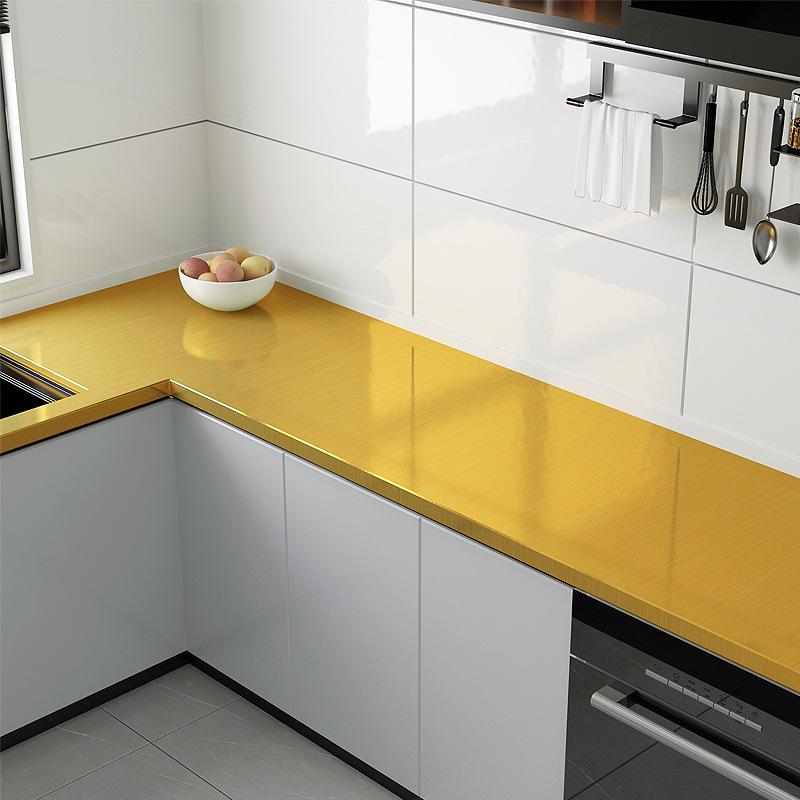 Cross-Border Imitation Metal Film Self-Adhesive Waterproof Wallpaper for Fridge, Elevator, and Countertop Renovation