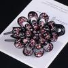 Shiny Rhinestone Hairpin Flower Leaf Duckbill Hair Claws Retro Hair Clips Accessories For Women Shinning Ponytail Headwear