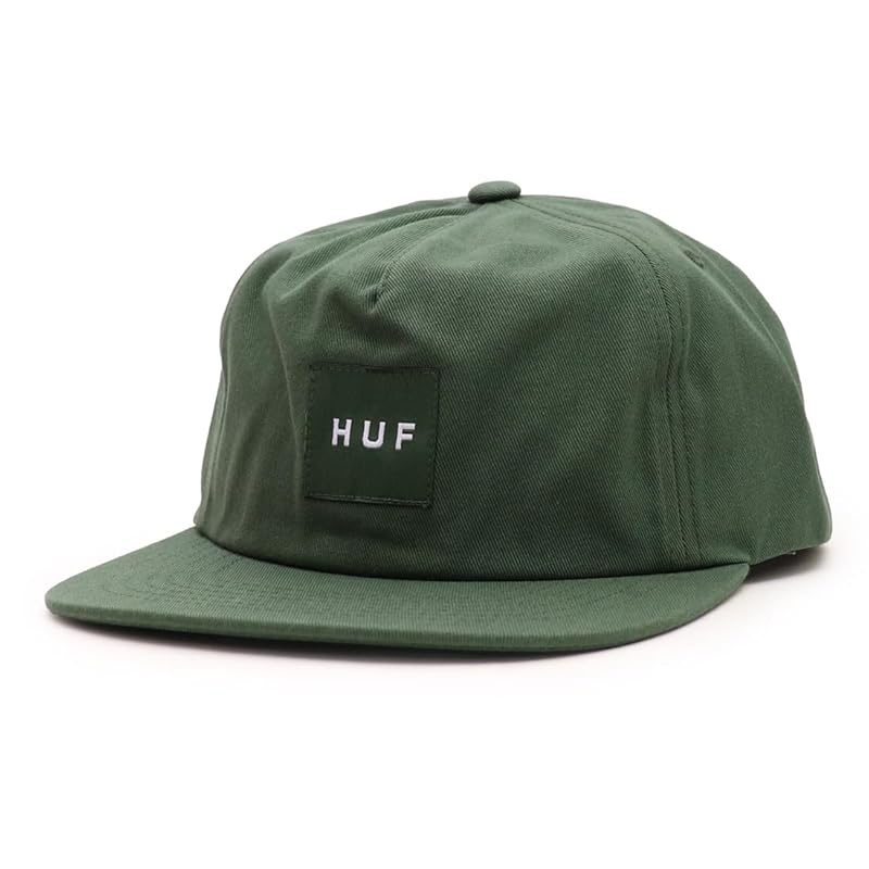 

[Huff] cap UNSTRUCTURED SNAPBACK CAP men s ladies hat brand street logo baseball cap simple baseball cap box logo bison (JP, alphabet, Free Size,