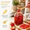 4PCS Silicone Silicone Spatula Heat Resistant Jar Scraper New Stirring Spoon  Jar Scraping