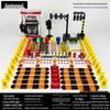 Speed Bump & Traffic Scene Model Toys: Cars, Cones, Signs, Lights, Plates
