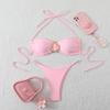 Xingcheng 2026 Sexy Solid Color European & American Two-Piece Bikini Swimwear for Women