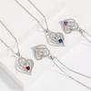 Cross New Irregular Interlocking Heart Pendant Necklace - Women's European & American High-End Celebrity Style