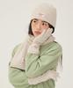 COVERNAT WOMAN Clover Heart Lambswool Muffler Oatmeal