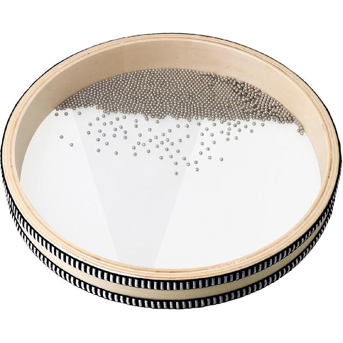 Yibuy Wave Bead Ocean Drum Musical Instrument Percussion Sea Sound Drum Instrument 10 Inch Natural Color