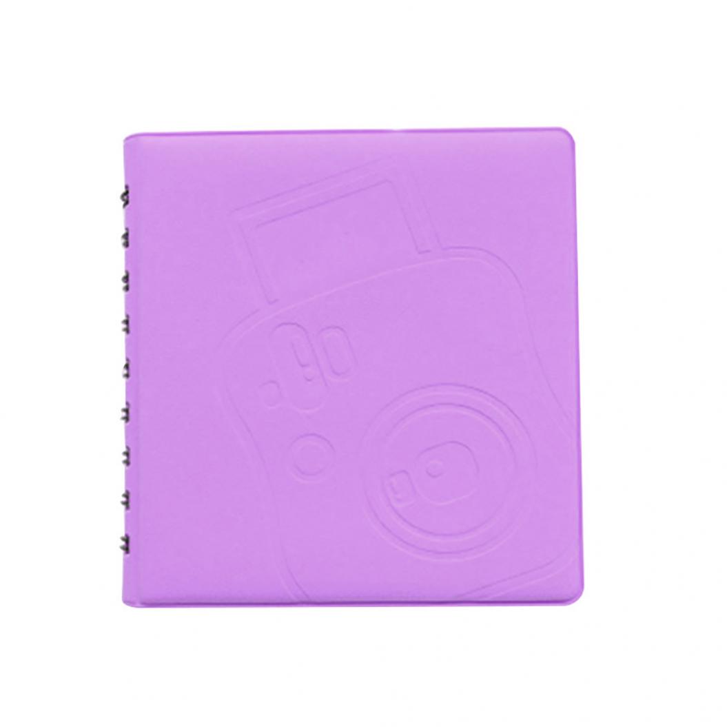 

68 кишенькових вкладишів 3-дюймовий фотоальбом для Polaroid Fujifilm Instax Mini 7s/25/8 фіолетовий