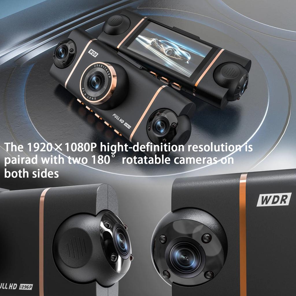 4-Channel 360 Degree Dash Cam For Cars WIFI APP Car DVR 1080P 4 Camera Lens Video Driver Recorder Rear View Camera for Vechile
