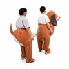 Two-person cycling spring dog inflatable suit