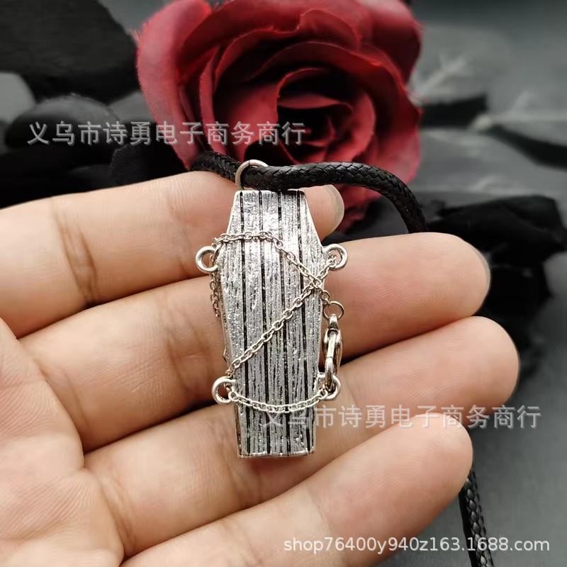 

Темный гот-панк, цепочка, гроб, ретро-ожерелье для старой пары