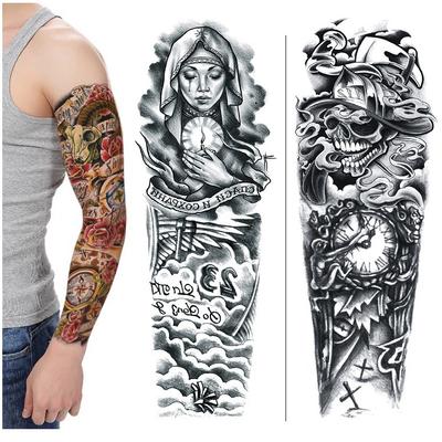Ganzarm-Tattoo-Aufkleber Große Blume Arm Wasserdichter Tattoo-Aufkleber Ganzer Arm Simulations-Tattoo Amazon Set Einzelstück Tattoo