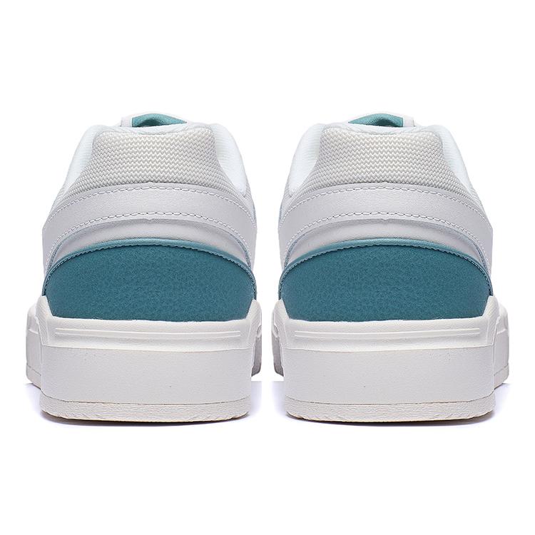 Li Ning COMMON 70s Antypoślizgowe Odporne na ścieranie Niskie Buty Skateboardowe Męskie Białe Zielone AGCT043-3