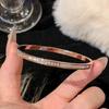 Anti-Tarnish Roman Numeral Crystal Bangle - Available Individually or As a Pair