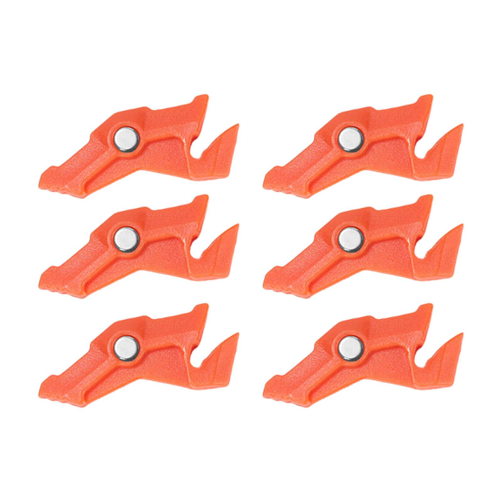 

6 шт. Магнитный штатив Кронштейн для газовых баллонов Стабилизатор баллона Кронштейн для газовых баллонов Подставка-полка для бутылок для приготовления пищи в походах оранжевый