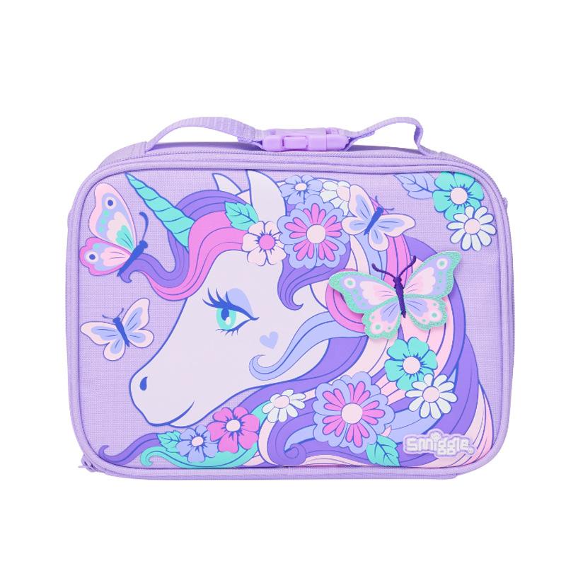 Smiggle Kids Lunch Bag Large Capacity Insulated Lunch Box Tote for School Students Portable Meal Cooler Bag Cute Design