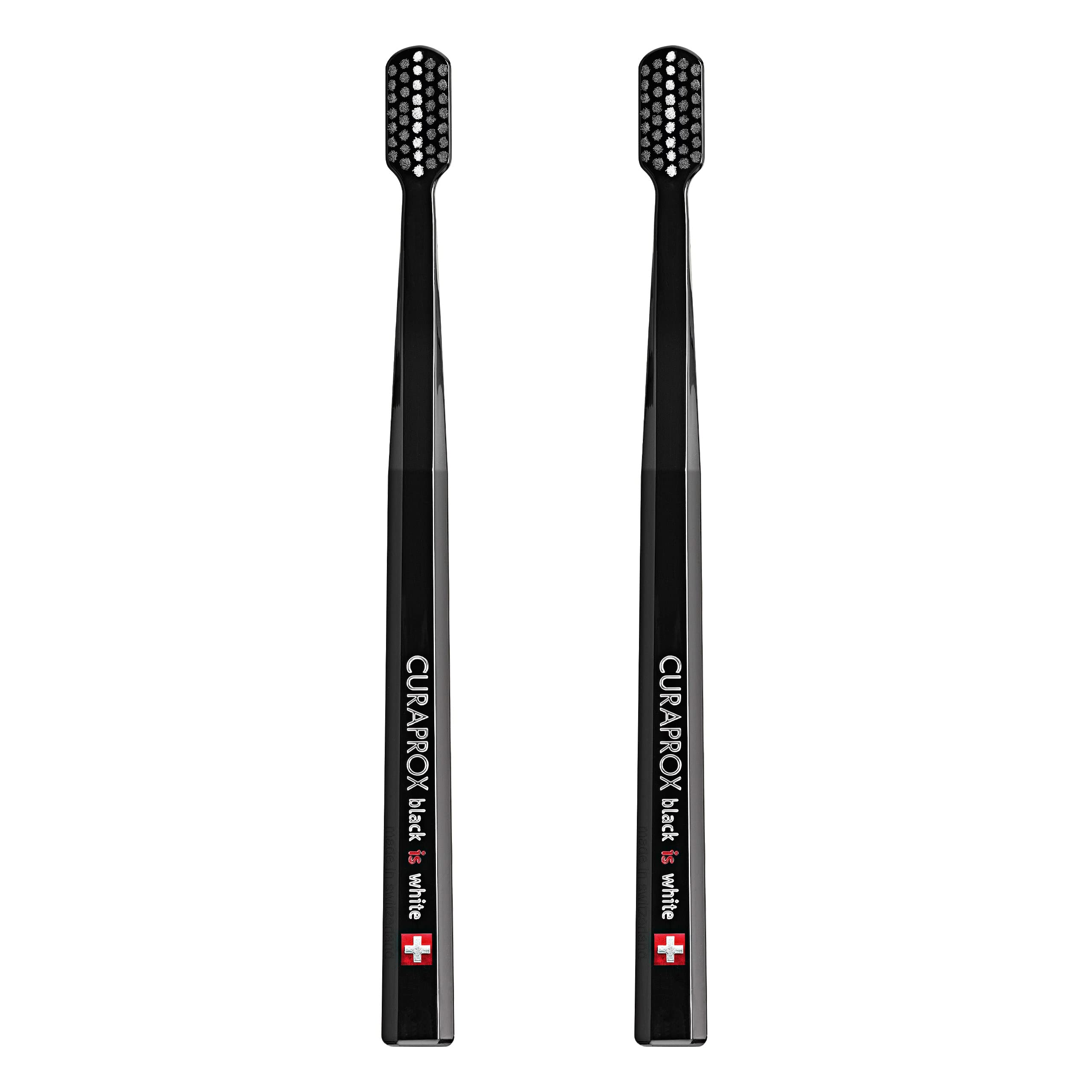CURAPROX Toothbrush Black is White Black x Black (BIW) - 2-Pack