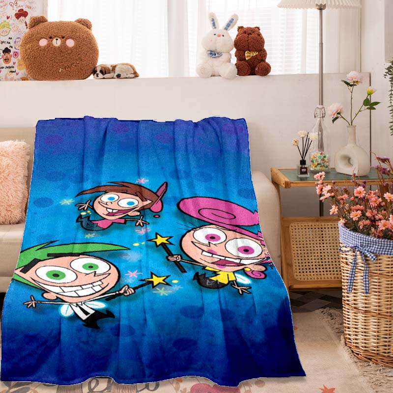 The Fairly OddParents Printed Blanket, Home Travel Blanket, Sofa Cover, Bedspread Blanket, Gift