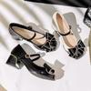Fashion Shoes for Women Fashion Pumps New Mary Jane High Heels Shoes Girl  Bowknot Leather Casual Shoes Big Size 35-43