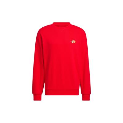 FW23 CNY Series Dragon Embroidered Crew Neck Sweatshirt Men Tops Light-Crimson JE6108