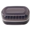 1pc Soap Box With Lid Travel Reusable Dish Holder Container Soap Case Bathroom Accessories PP Double Layer Drainage Net Handle