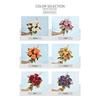 7 Heads Simulation Flower Rose Silk Petals Faux Flower Holding Bouquet Flower  Wedding Ornament