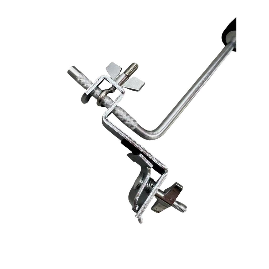 Adjustable Percussion Rack with Floor Drum, Cowbell, Cymbal Stand, Bass Drum Rim & Wood Block.