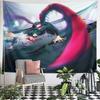 Ken Kaneki Tokyo Ghoul White Hair Red Kagune Tentacles Glitch Anime Wall Tapestry Decor for Game Room Bedroom Gift