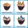 Children's collapsible bucket multi-functional small bucket seaside toys play sand portable play water catch the sea