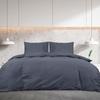 VidaXL Duvet Cover Set Anthracite 200x200 Cm Cotton136079