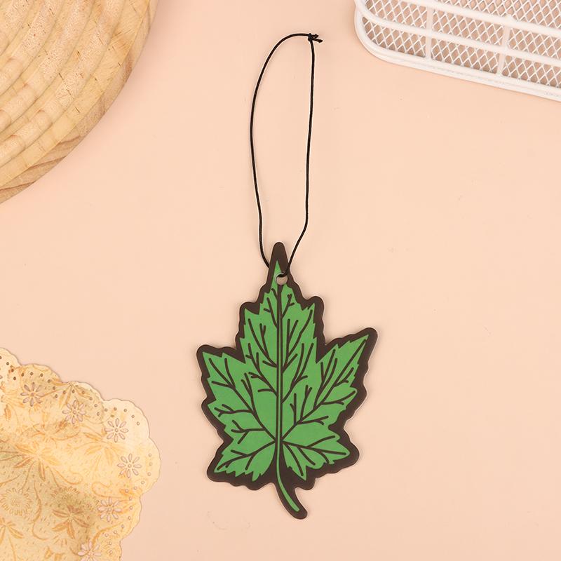 1Pcs Car Air Freshener Natural Scented Tea Paper Cone Hanging Ocean Lemon Perfume Fragrance Leaf Shape Car Accessories