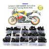 Passend für Honda CBR1000RR CBR 1000RR 2012 2013 2014 2015 2016 Kompletter Vollverkleidungs-Schraubensatz Schrauben Verkleidungsclips Unterlegscheiben Stahl