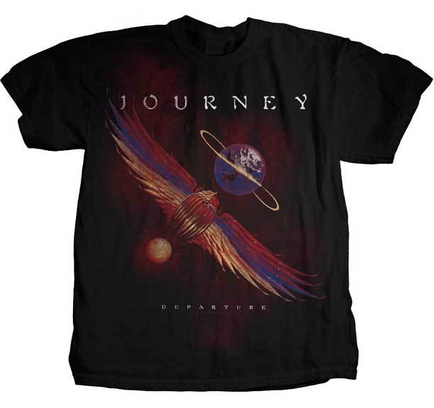 Journey Departure Band Eagle Planet Graphic T-shirt