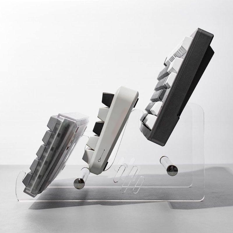 Acrylic Keyboard Stand Computer Mechanical Keyboard Rack Storage Mechanical Keyboard Holder for Gaming Programming