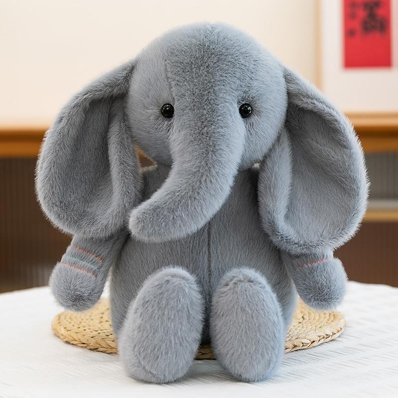 Soothing Sleeping Baby Elephant Doll Super Cute Elephant Doll Children Sleeping Plush Toy Photo Props Doll Gift
