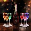6PCS Wine Glass Wedding Champagne Glasses Lover Wedding Glass Goblet Banquet Wedding Decoration Led Luminous Creative Cup
