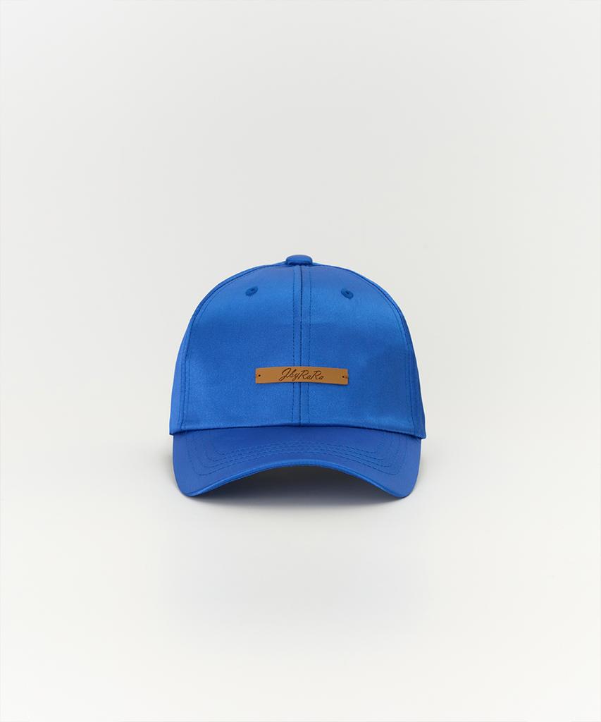 JBYRARA Lara Classic Logo Satin Cap_Blue