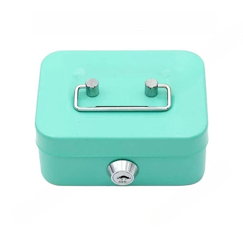 1SET Piggy Bank, New Creative Portable Piggy Bank Storage Box with Key Storage Change Box