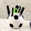 Multifunctional Cute Football Shaped Pen Holder Durable Plastic Pencil Storage Rack Box Organizer Container Desktop Decor Gifts