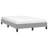 Bed Frame without Mattress Light Grey 120 x 190 cm Fabric